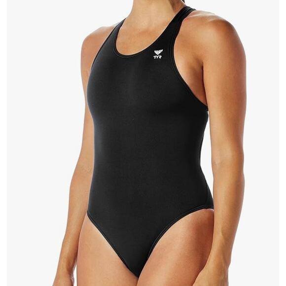 TYR Black Swimsuit New 32 Small - Picture 1 of 7